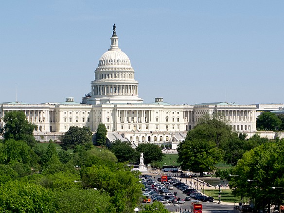 View of the Capitol from the top floor of the Newseum Mar 30, 2011 3:13 PM : Washington DC