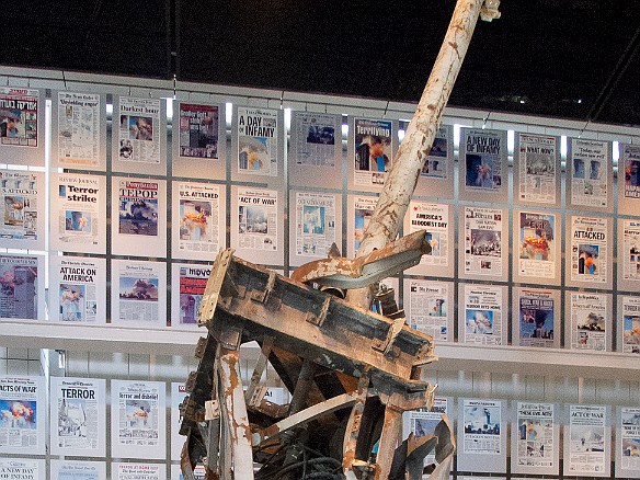 The broadcast antenna from the top of the World Trade Center Mar 30, 2011 2:45 PM : Newseum, Washington DC