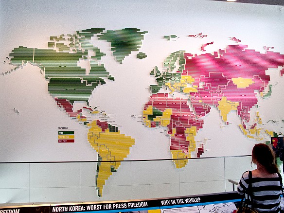 Exhibit of press freedoms around the world Mar 30, 2011 2:52 PM : Newseum, Washington DC