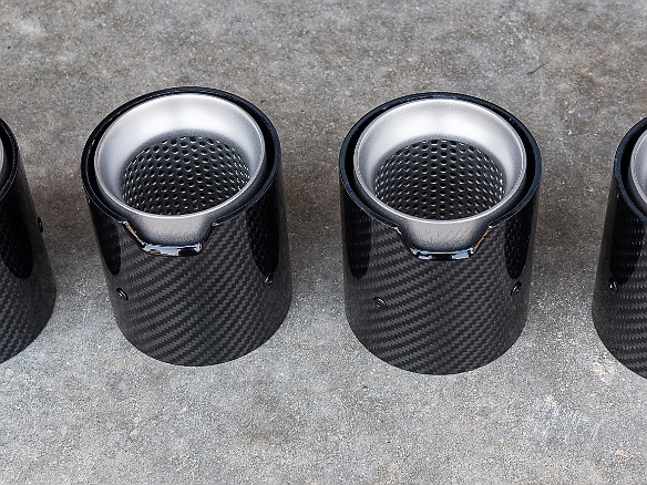 CarbonFiberExhaustTips-002 Time to put on some matching carbon fiber exhaust tips. After much research and searching, I ordered these on alibaba direct from a fabricator in China. The...