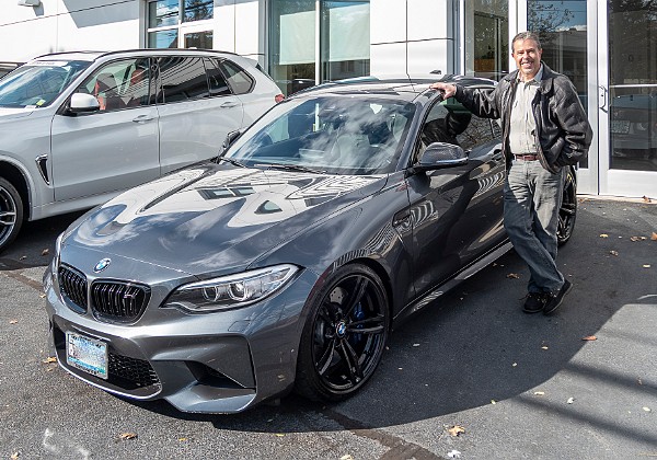 Taking Delivery, November 2018 I took delivery of my (new to me) pristine 2017 Mineral Grey M2 on November 10, 2018 at BMW of Greenwich