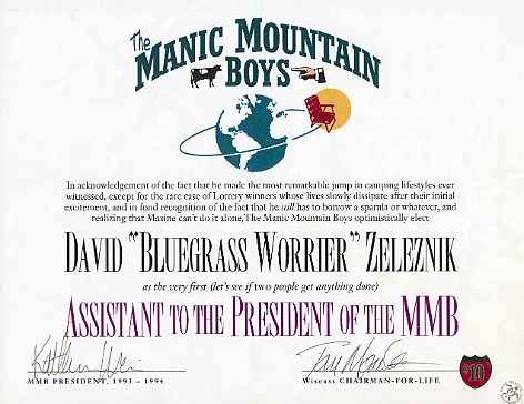 MMB-President-Assistant-1994-David-Zeleznik Signed