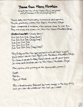 MMBThemeSong The MMB theme song, sung to the tune of 